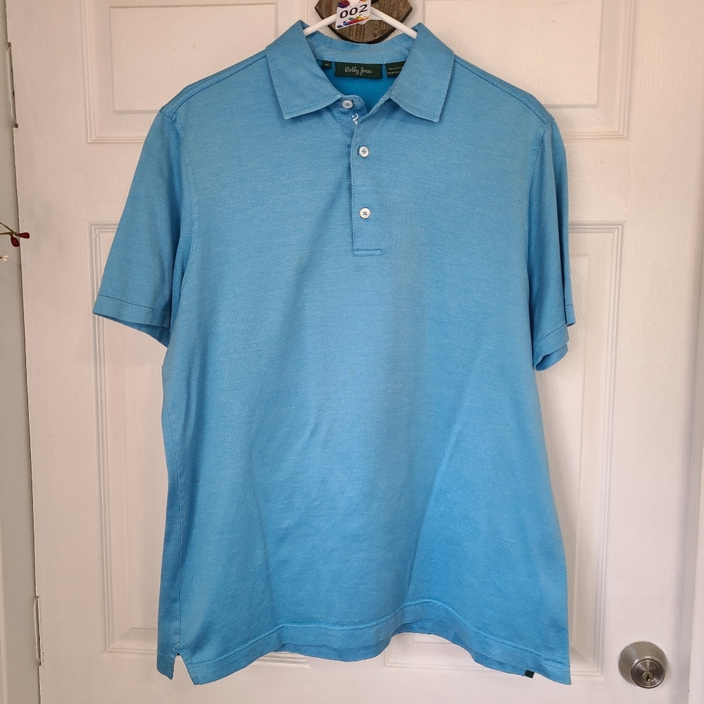 (866) Bobby Jones Men's Classic Short Sleeve Three Button Polo Shirt, Size: M